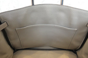 HERMES／エルメス バーキン25 トゴ トゥルティエールグレー □O刻印 ハンドバッグ 700040018
