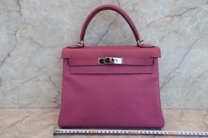 HERMES／エルメス ケリー28 シェーブル トスカ □H刻印 ハンドバッグ 700060232
