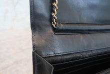 画像をギャラリービューアに読み込む, CHANEL/シャネル ココマークチェーンウォレット キャビアスキン ブラック/ゴールド金具 ショルダーバッグ 800010110
