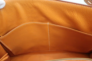 HERMES KELLY 35 Graine Lisse leather Brown 〇D Engraving Hand bag 600070068