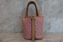 将图片加载到图库查看器，HERMES PICOTIN LOCK Micro（micro） Lucky Daisy Swift leather Chai/Pink/White U刻印 Hand bag 600090187
