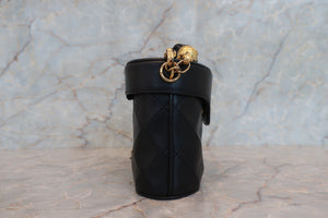 CHANEL/シャネル マトラッセフリンジショルダーバッグ ラムスキン ブラック/ゴールド金具 ショルダーバッグ 700080098