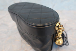CHANEL/シャネル マトラッセフリンジショルダーバッグ ラムスキン ブラック/ゴールド金具 ショルダーバッグ 700080098