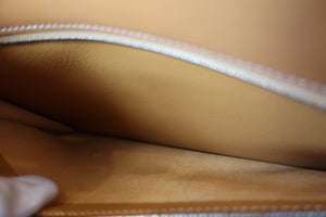 HERMES／エルメス ケリー32 ボックスカーフ ナチュラル/マットシルバー金具 □C刻印 ショルダーバッグ 700090149