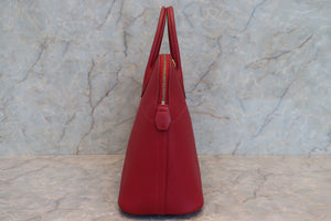 HERMES／エルメス ボリード35 トゴ ルージュヴィフ □F刻印 ショルダーバッグ 700070130