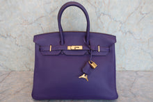 Load image into Gallery viewer, HERMES BIRKIN 35 Togo leather Ultraviolet □N Engraving Hand bag 800070074
