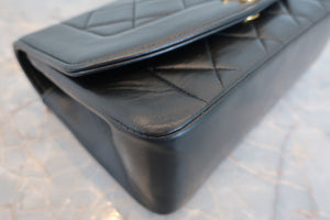 CHANEL/シャネル ダイアナマトラッセチェーンショルダーバッグ ラムスキン ブラック/ゴールド金具 ショルダーバッグ 700090188