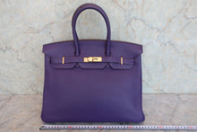 Load image into Gallery viewer, HERMES BIRKIN 35 Togo leather Ultraviolet □N Engraving Hand bag 800070074
