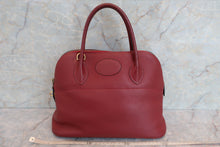 Load image into Gallery viewer, HERMES／BOLIDE 31 Clemence leather Rouge H □I Engraving Shoulder bag 600070093
