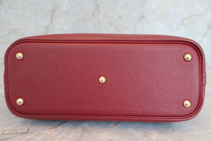 HERMES／BOLIDE 31 Clemence leather Rouge H □I Engraving Shoulder bag 600070093