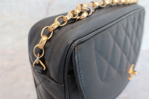 CHANEL Matelasse chain shoulder bag Caviar skin Black/Gold hadware Shoulder bag 600080171