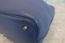 将图片加载到图库查看器，HERMES PICOTIN LOCK MM Clemence leather Blue brighton C刻印 Hand bag 600090243
