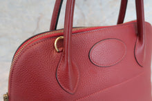 Load image into Gallery viewer, HERMES／BOLIDE 31 Clemence leather Rouge H □I Engraving Shoulder bag 600070093
