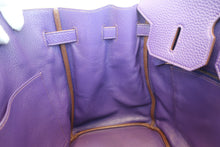 Load image into Gallery viewer, HERMES BIRKIN 35 Togo leather Ultraviolet □N Engraving Hand bag 800070074
