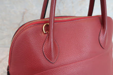 将图片加载到图库查看器，HERMES／BOLIDE 31 Clemence leather Rouge H □I刻印 Shoulder bag 600070093
