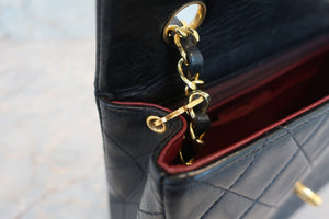 CHANEL/シャネル ミニマトラッセシングルフラップチェーンショルダーバッグ ラムスキン ブラック/ゴールド金具 ショルダーバッグ 700080170