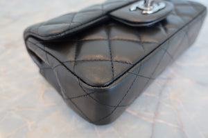 CHANEL/シャネル ミニマトラッセチェーンショルダーバッグ ラムスキン ブラック/シルバー金具 ショルダーバッグ 700090245