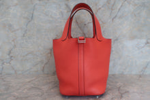 Load image into Gallery viewer, HERMES PICOTIN LOCK PM Clemence leather Capucine R Engraving Hand bag 600040109

