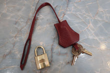 Load image into Gallery viewer, HERMES／BOLIDE 31 Clemence leather Rouge H □I Engraving Shoulder bag 600070093
