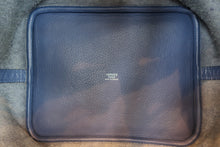 将图片加载到图库查看器，HERMES PICOTIN LOCK MM Clemence leather Blue brighton C刻印 Hand bag 600090243
