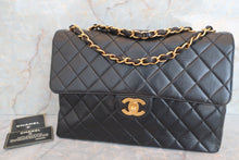 将图片加载到图库查看器，CHANEL/香奈儿 中号CF 单盖包 链条包 羊皮 Black/Gold hadware(黑色/金色金属) 肩背包 600070056
