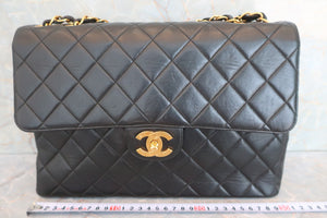 CHANEL/香奈儿 中号CF 单盖包 链条包 羊皮 Black/Gold hadware(黑色/金色金属) 肩背包 600070056