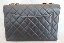 将图片加载到图库查看器，CHANEL/香奈儿 中号CF 单盖包 链条包 羊皮 Black/Gold hadware(黑色/金色金属) 肩背包 600070056
