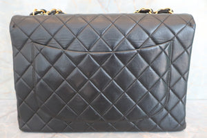 CHANEL/香奈儿 中号CF 单盖包 链条包 羊皮 Black/Gold hadware(黑色/金色金属) 肩背包 600070056