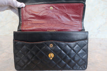 画像をギャラリービューアに読み込む, CHANEL/シャネル パリ限定マトラッセダブルフラップチェーンショルダーバッグ ラムスキン ブラック/ゴールド金具 ショルダーバッグ 700100236
