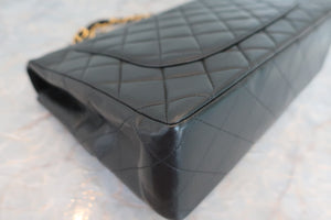 CHANEL/香奈儿 中号CF 单盖包 链条包 羊皮 Black/Gold hadware(黑色/金色金属) 肩背包 600070056