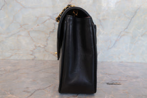 CHANEL/シャネル Vステッチチェーンショルダーバッグ ラムスキン ブラック/ゴールド金具 ショルダーバッグ 700090155