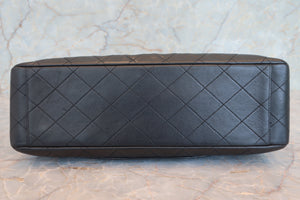 CHANEL/シャネル デカマトラッセシングルフラップチェーンショルダーバッグ ラムスキン ブラック/ゴールド金具 ショルダーバッグ 700080064