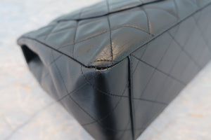 CHANEL/シャネル デカマトラッセシングルフラップチェーンショルダーバッグ ラムスキン ブラック/ゴールド金具 ショルダーバッグ 700080064