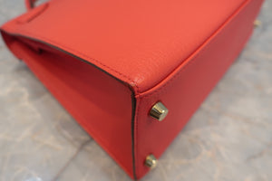 HERMES／エルメス ケリー28 パーソナルオーダー シェーブル ローズジャイプール/ベトン □Q刻印 ショルダーバッグ 700070136