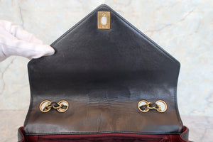 CHANEL/シャネル Vステッチチェーンショルダーバッグ ラムスキン ブラック/ゴールド金具 ショルダーバッグ 700090155