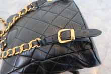 画像をギャラリービューアに読み込む, CHANEL/シャネル マトラッセチェーンリュック ラムスキン ブラック/ゴールド金具 リュック 700100224
