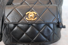 画像をギャラリービューアに読み込む, CHANEL/シャネル マトラッセチェーンリュック ラムスキン ブラック/ゴールド金具 リュック 700100224
