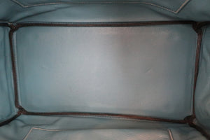 HERMES BIRKIN 35 Graine Couchevel leather Blue jean □C刻印 Hand bag 600040192