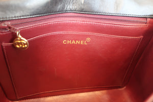 CHANEL/シャネル Vステッチチェーンショルダーバッグ ラムスキン ブラック/ゴールド金具 ショルダーバッグ 700090155