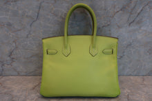 将图片加载到图库查看器，HERMES BIRKIN 30 Epsom leather Kiwi/Lichen □O刻印 Hand bag 600090287
