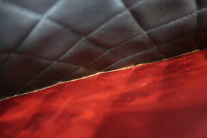 CHANEL/シャネル デカマトラッセシングルフラップチェーンショルダーバッグ ラムスキン ブラック/ゴールド金具 ショルダーバッグ 700080064