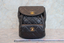 画像をギャラリービューアに読み込む, CHANEL/シャネル マトラッセチェーンリュック ラムスキン ブラック/ゴールド金具 リュック 700080140
