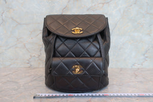 CHANEL/シャネル マトラッセチェーンリュック ラムスキン ブラック/ゴールド金具 リュック 700080140