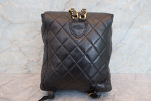 画像をギャラリービューアに読み込む, CHANEL/シャネル マトラッセチェーンリュック ラムスキン ブラック/ゴールド金具 リュック 700080140
