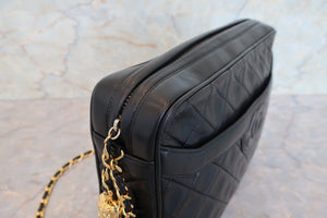 CHANEL/シャネル マトラッセフリンジチェーンショルダーバッグ ラムスキン ブラック/ゴールド金具 ショルダーバッグ 700090154