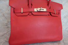將圖片載入圖庫檢視器 HERMES／エルメス バーキン30 ヴォースイフト ルージュガランス □L刻印 ハンドバッグ 700070121
