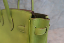 将图片加载到图库查看器，HERMES BIRKIN 30 Epsom leather Kiwi/Lichen □O刻印 Hand bag 600090287
