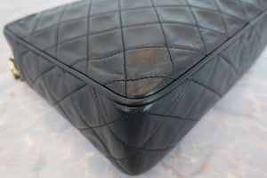 CHANEL/シャネル マトラッセフリンジチェーンショルダーバッグ ラムスキン ブラック/ゴールド金具 ショルダーバッグ 700090154