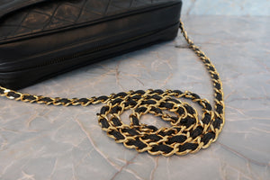 CHANEL/シャネル マトラッセフリンジチェーンショルダーバッグ ラムスキン ブラック/ゴールド金具 ショルダーバッグ 700090154