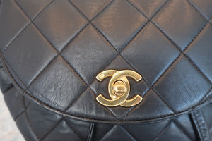 CHANEL/シャネル マトラッセチェーンリュック ラムスキン ブラック/ゴールド金具 リュック 600080161